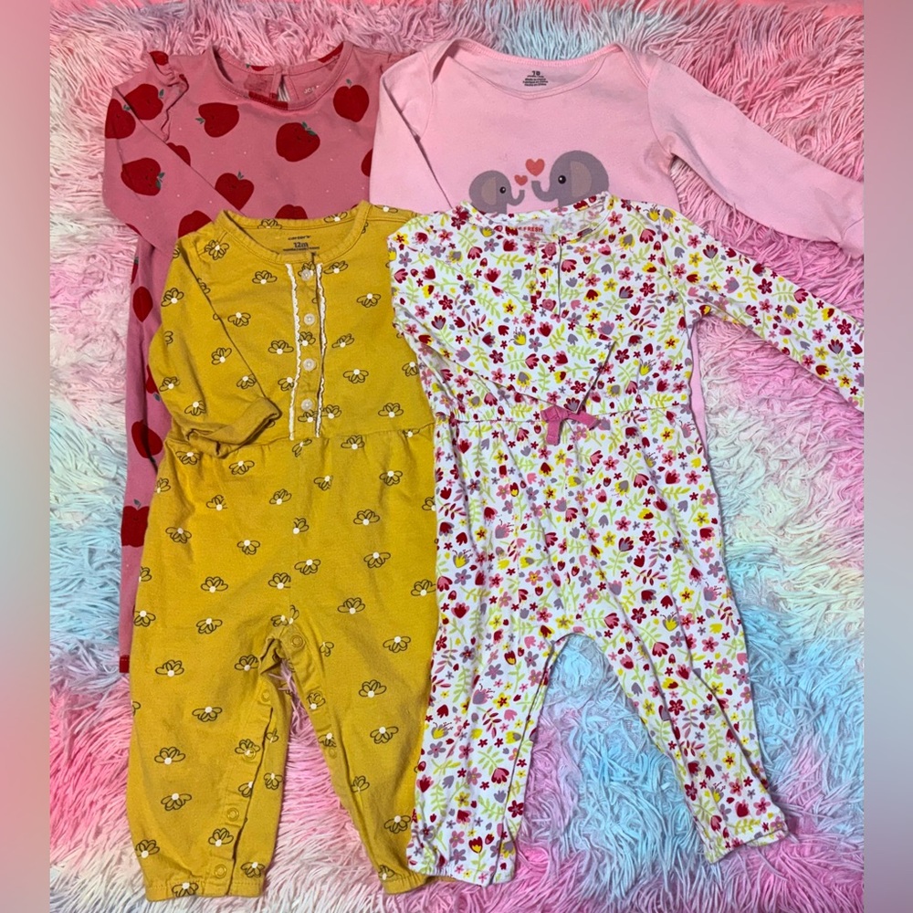 Carters/Joe Fresh Baby Romper Long Sleeves 12/18M